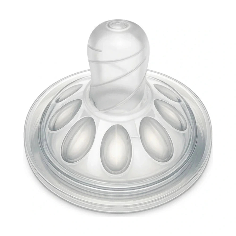 Paire de tétines en silicone Natural Feeling 6 mois+ débit variable de Mammia