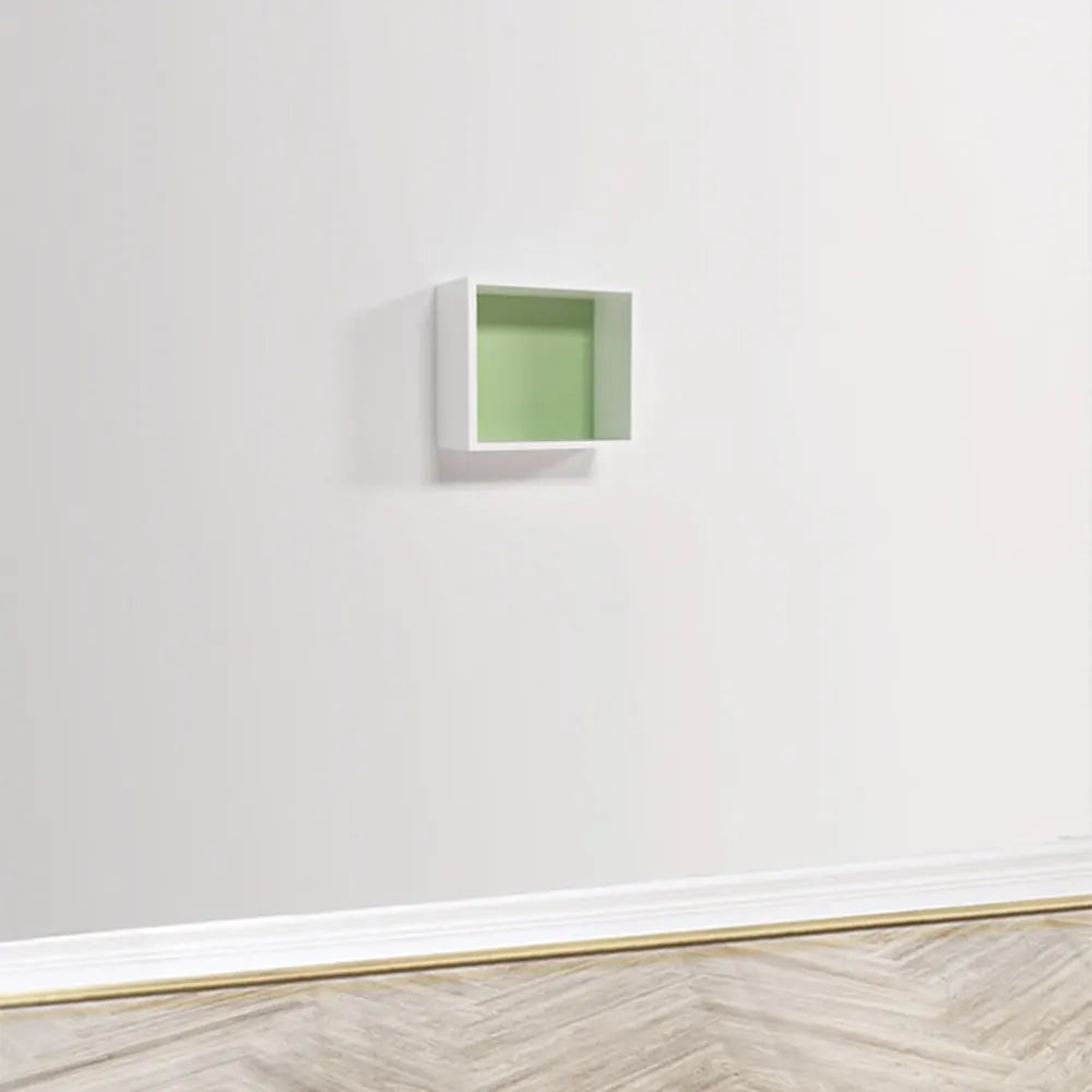 Wlidaty Home Cube Mural Fond Vert 18x18 cm