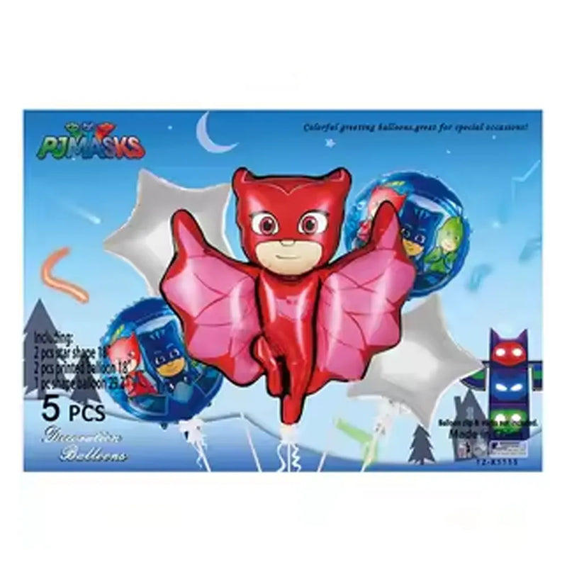 Pack PJMASKS 5 Pieces Decoration For Birthday
