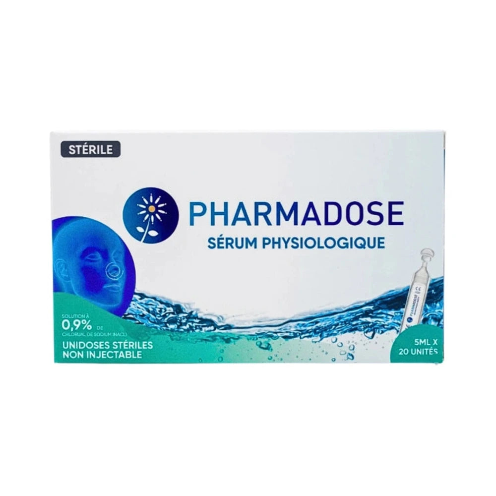 Pharmadose sérum physiologique – boîte de 20 unidoses de 5 ml