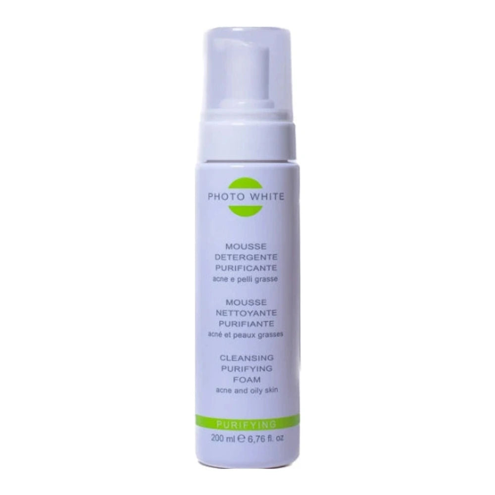 Photo White Mousse Nettoyante Purifiante 200 ml – flacon