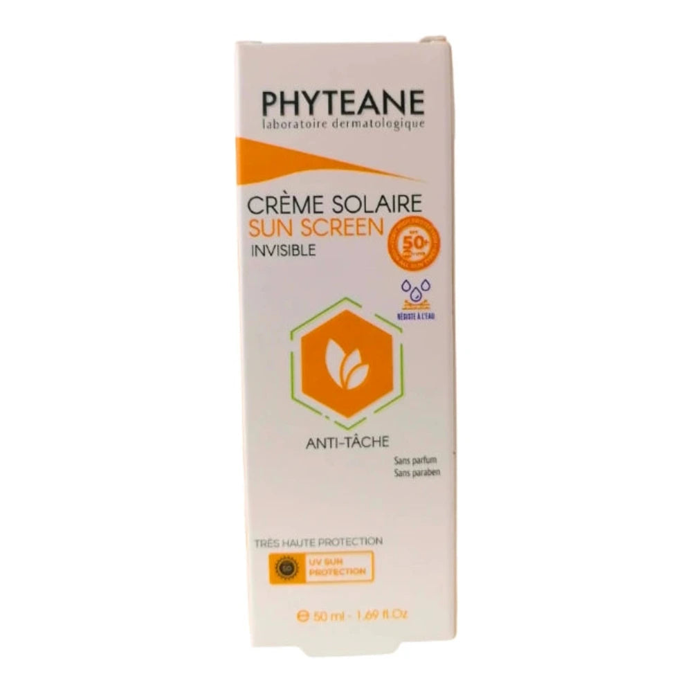 Tube Phyteane Crème Solaire Invisible SPF 50+ 50 ml