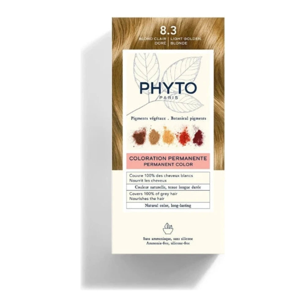 Phyto PhytoColor 8.3 Blond Clair Doré – boîte du kit de coloration