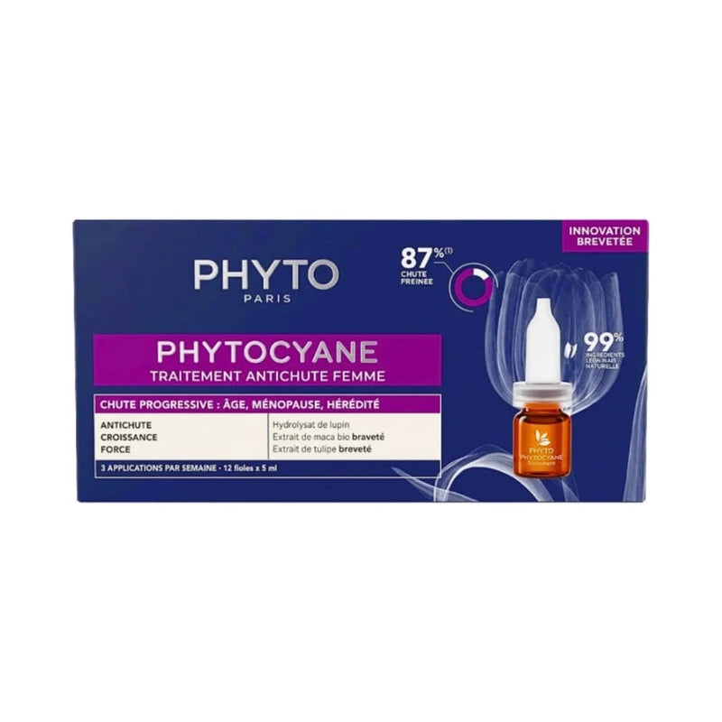 Phyto Phytocyane Anti-Hair Loss Treatment for Women – 12 x 5 ml
