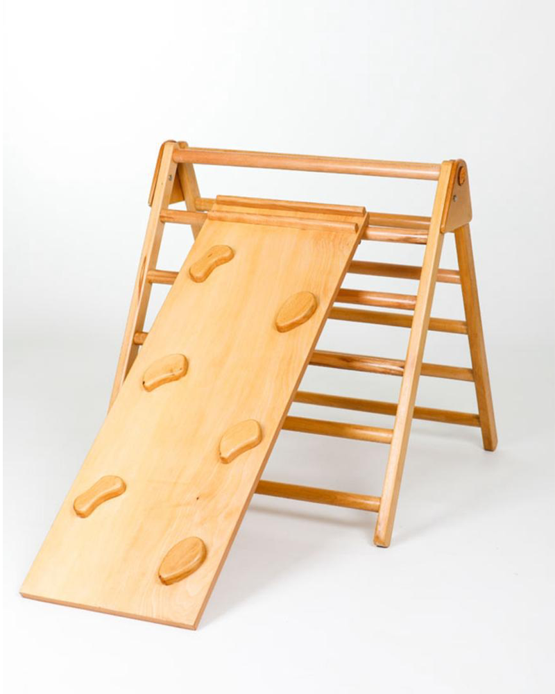 Bric à Brac Triangle Pikler avec Planche d’Escalade