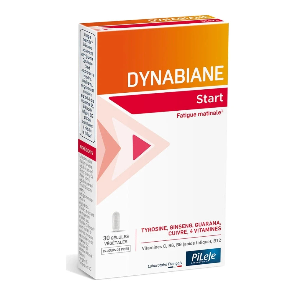 Pileje Dynabiane Start fatigue matinale, boîte de 30 gélules