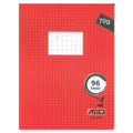 Atika Stitched Notebook A4 96 Pages Seyès 70g - Red