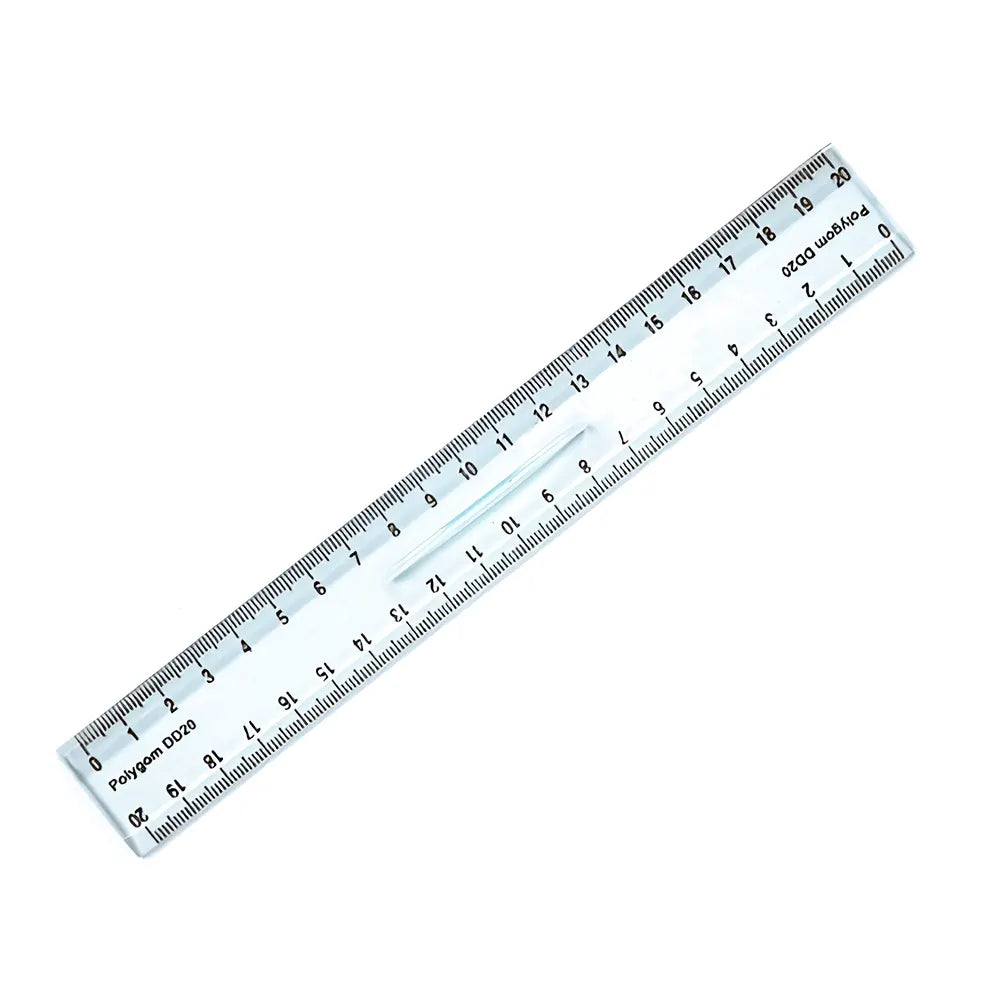 Polygom Double Décimètre Transparent 20cm