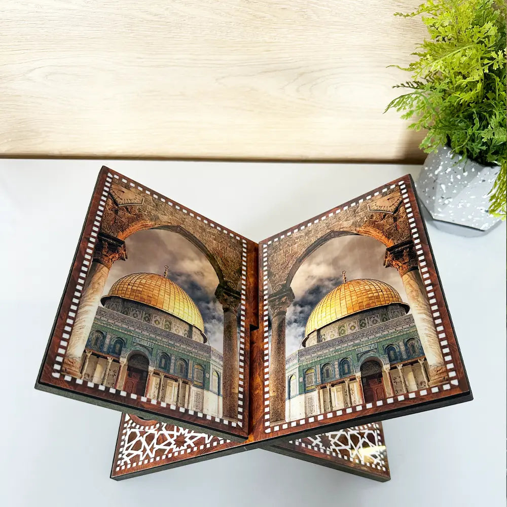 Porte Coran en Bois - Mosquée Al-Aqsa