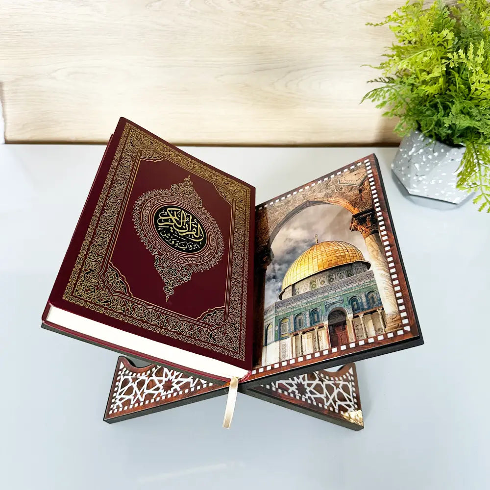 Porte Coran en Bois - Mosquée Al-Aqsa
