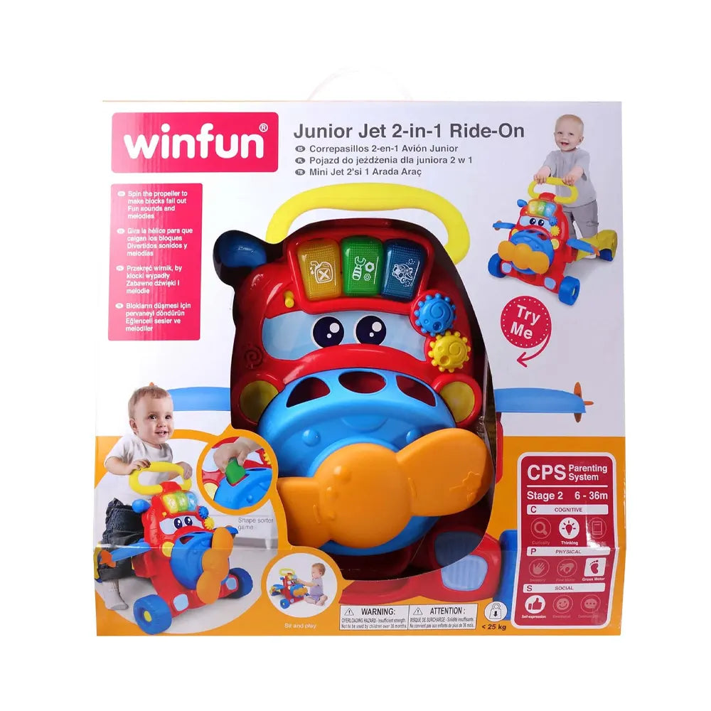 Winfun Correpasillos 2 en 1 Junior Jet - 6M+