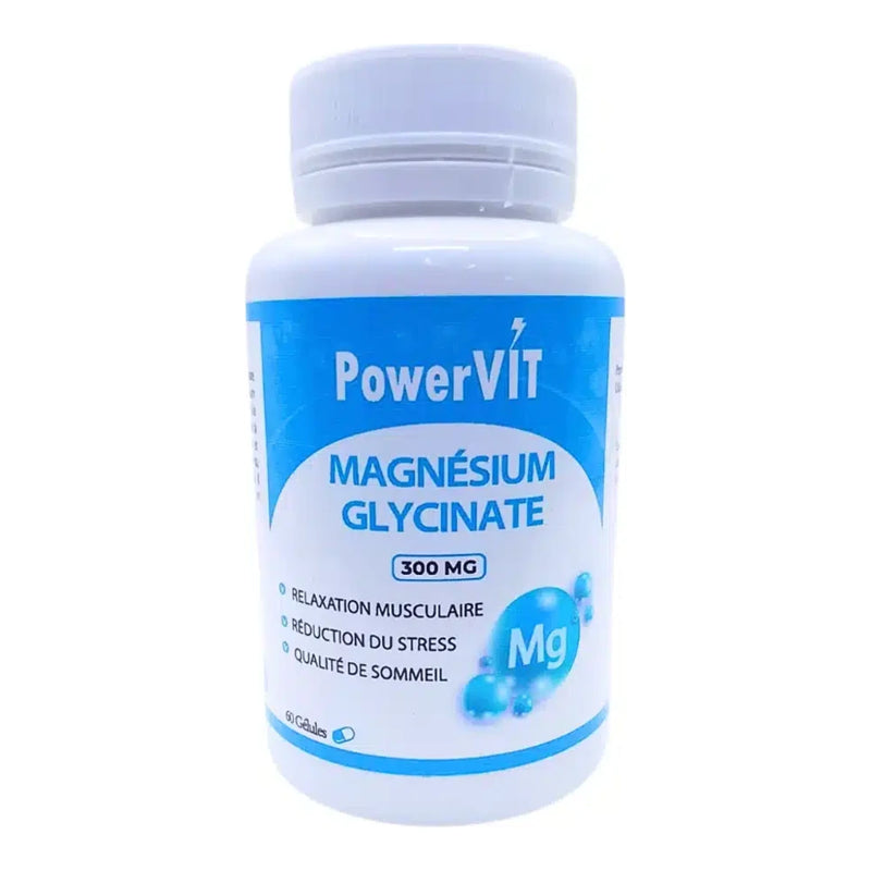 PowerVit Magnesium Glycinate 300mg 60 Gelules