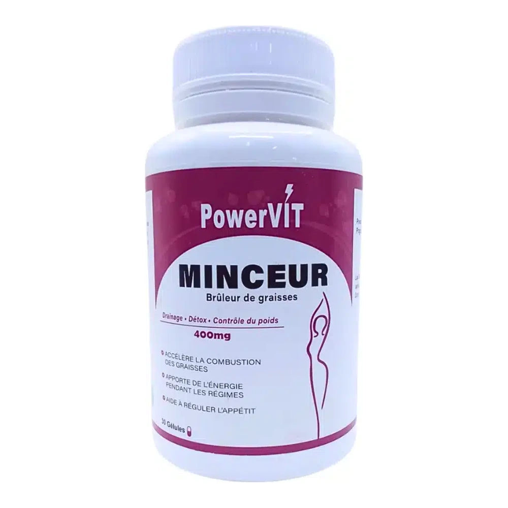 Pot PowerVit Minceur 400 mg 30 gélules