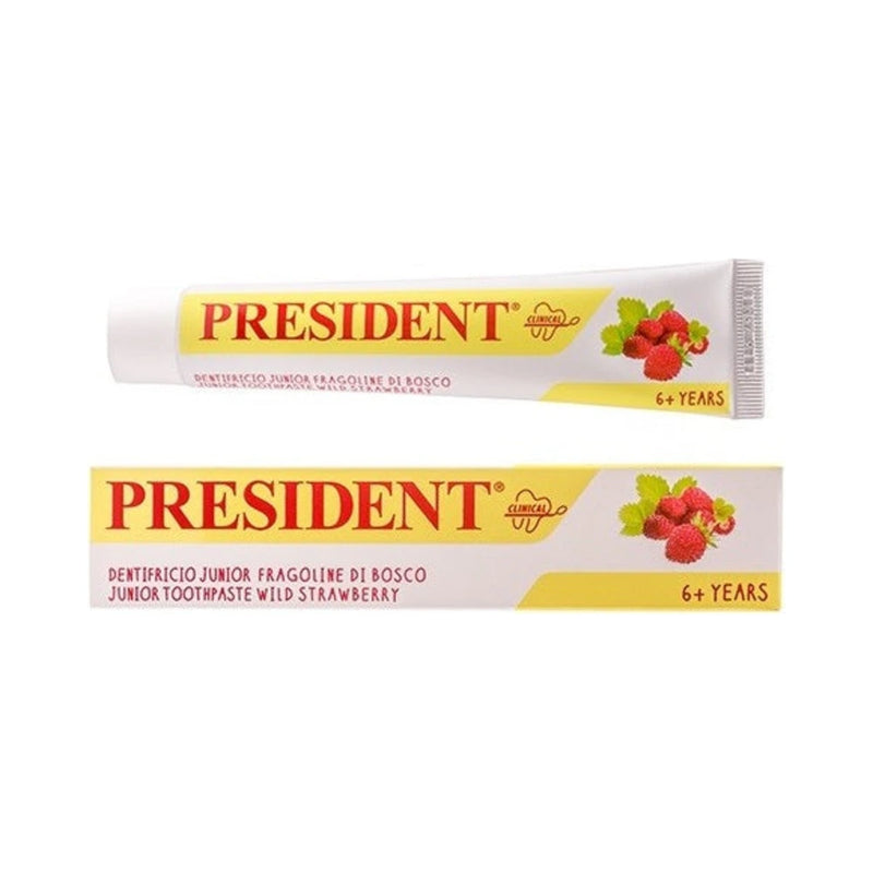 Pasta de dientes President Junior 6+ de fresa