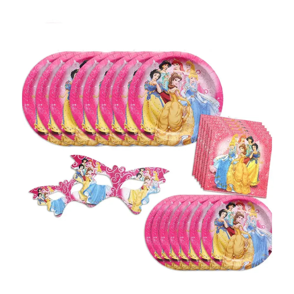 91 Piece Birthday Pack - Princesses