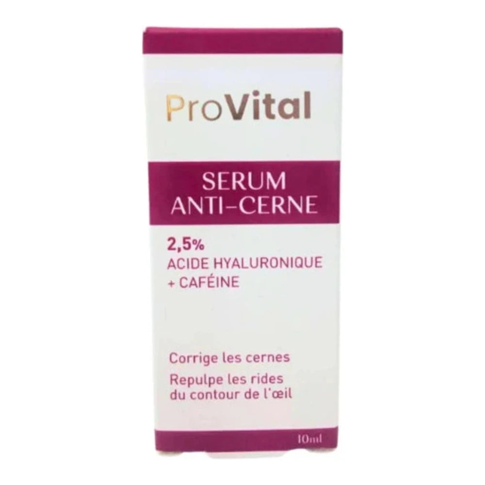 Pro Vital Sérum Anti-Cernes 10 ml – flacon du sérum contour des yeux