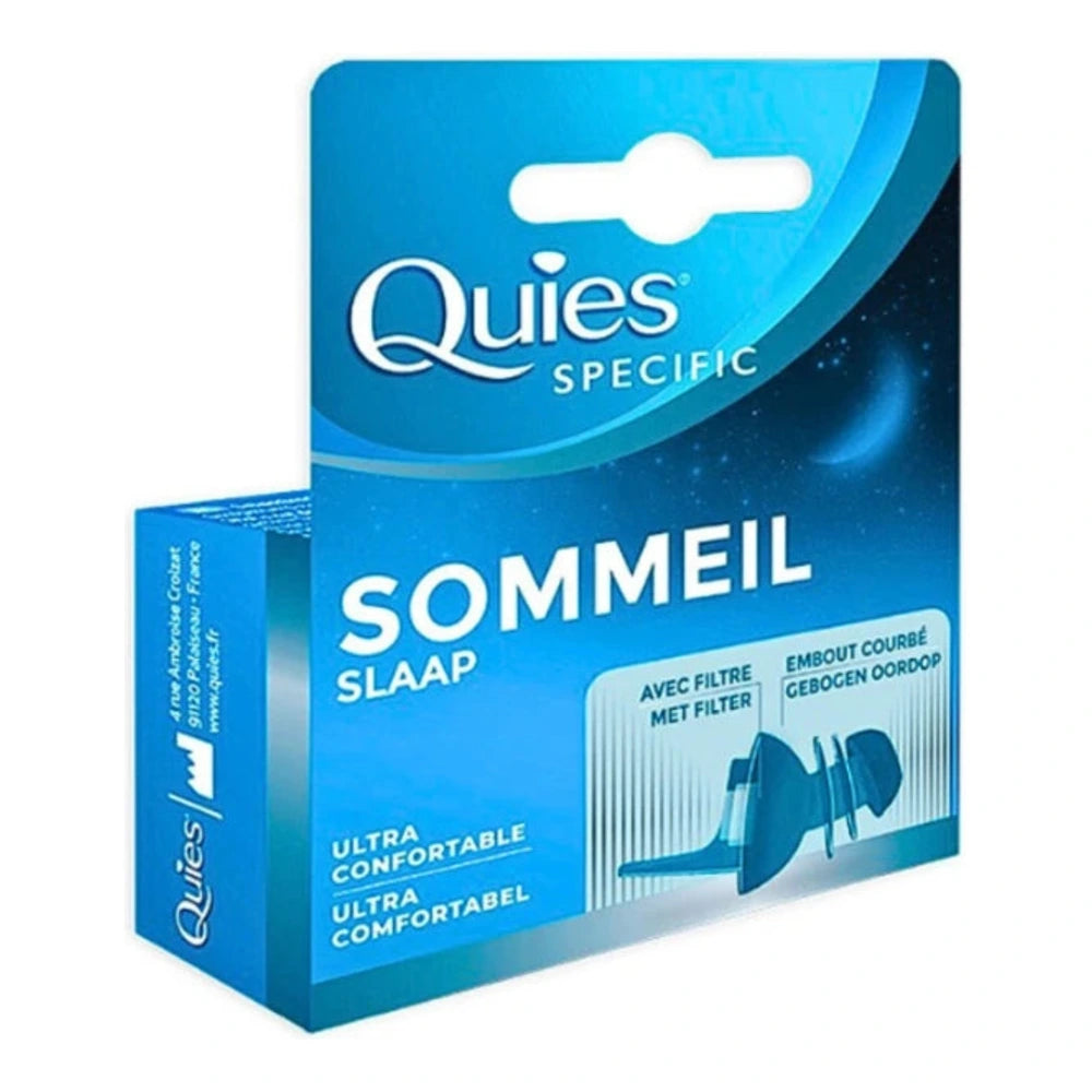 Quies Protections Auditives Spécial Sommeil – 1 paire, emballage