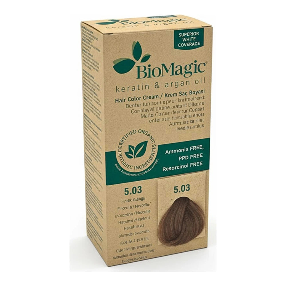 Biomagic crème colorante 5/03 châtain clair naturel doré