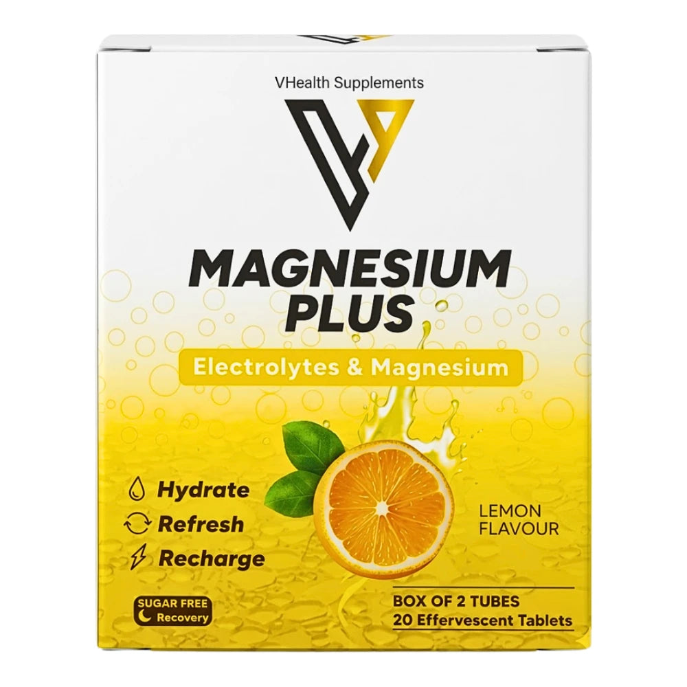 Vhealth Magnesium Plus citron 2 tubes effervescents