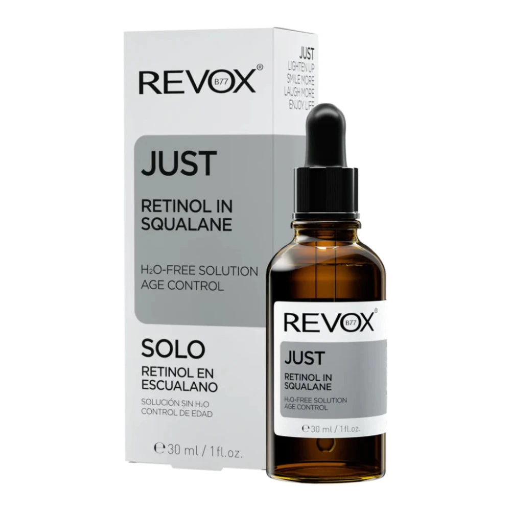 Revox B77 Just Retinol in Squalane 30 ml, flacon compte-gouttes et étui