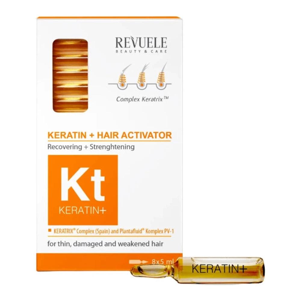 Revuele Ampoules Keratin+ Hair Restoration Activator 8x5ml