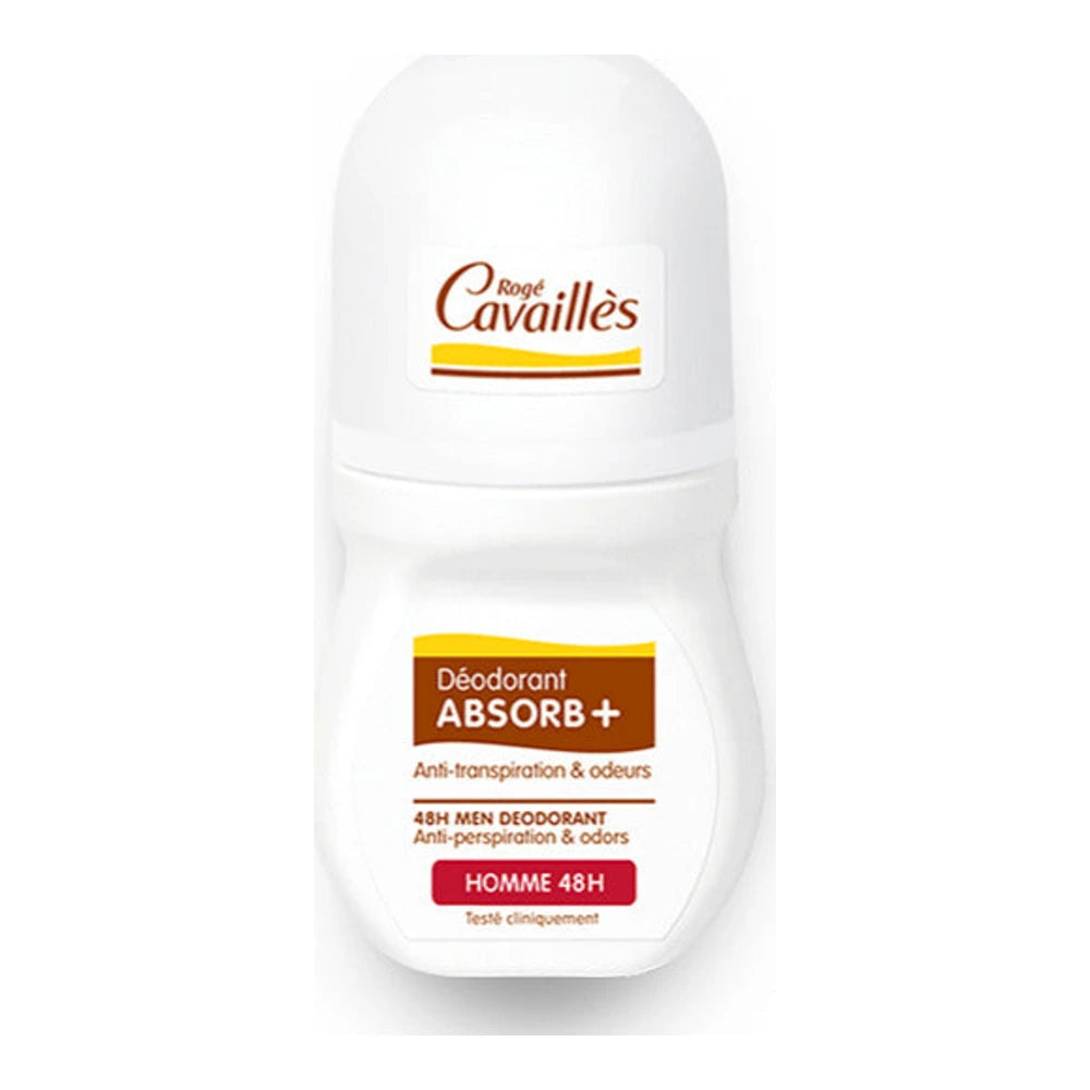 Rogé Cavaillès Déo Absorb+ Homme 48H Roll-On – 50 ml