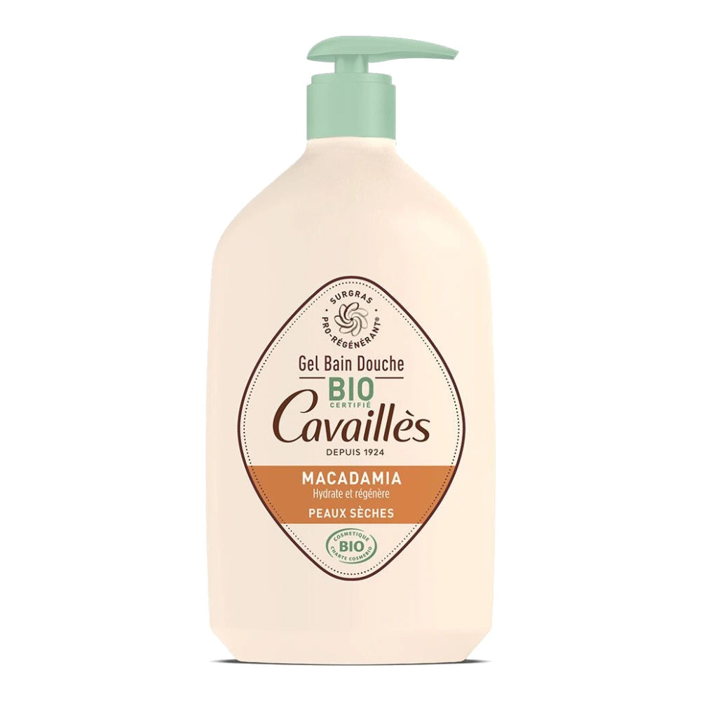 Rogé Cavaillès Gel bain douche Bio huile de macadamia 1 L – flacon pompe
