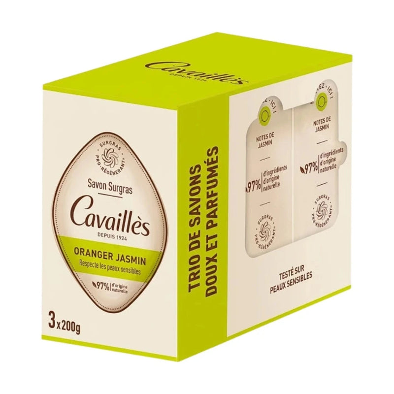 Roge Cavailles Trio Savon Surgras Oranger Jasmin 3x200ml Pack