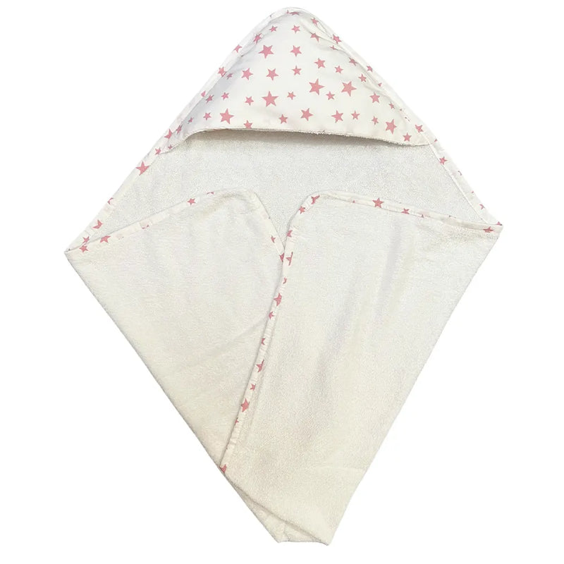 BébéYo Cape de Bain - Rose Étoiles