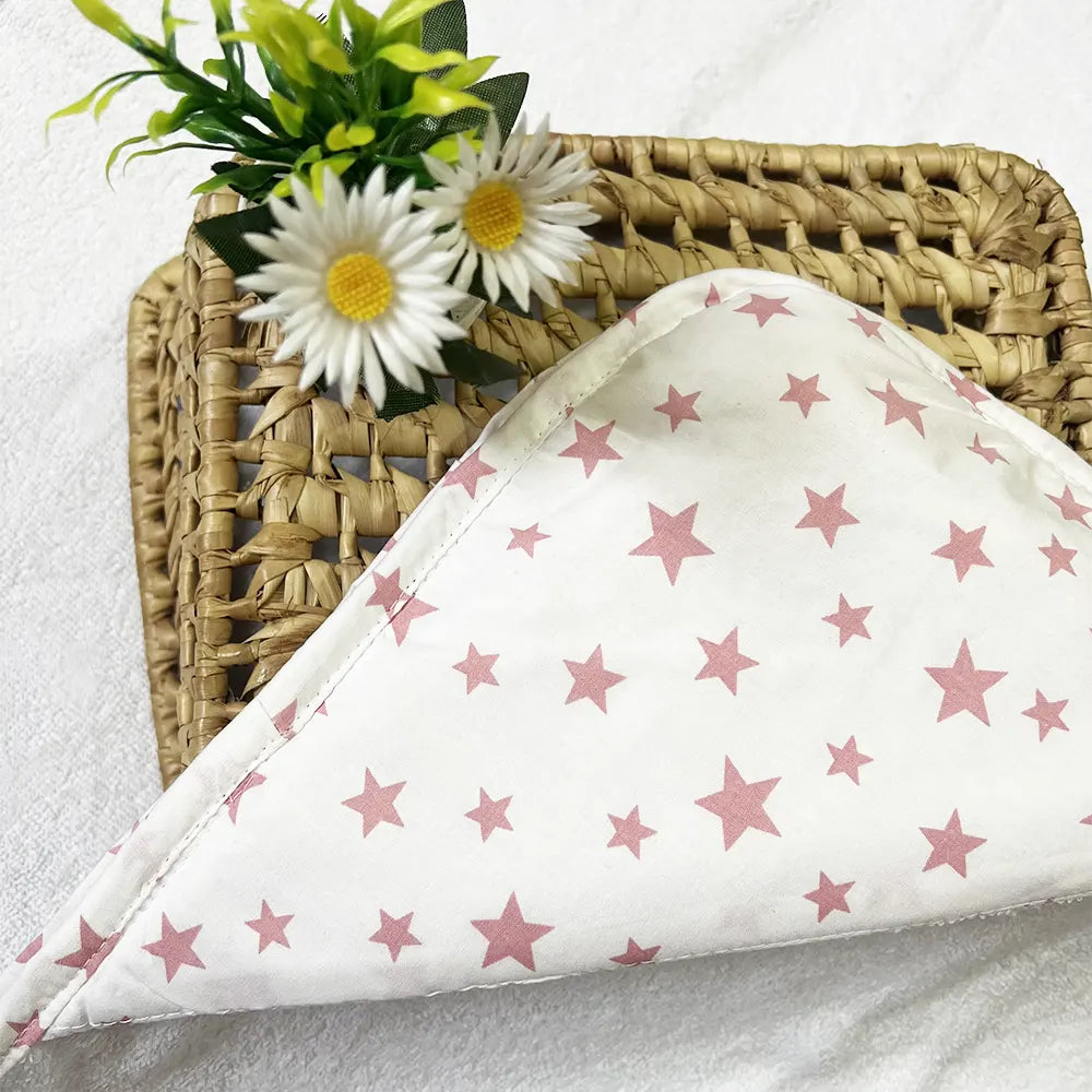 BébéYo Cape de Bain - Rose Étoiles