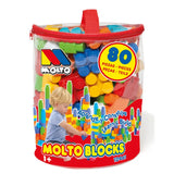 Molto Sac de Blocs Rouge 80 pcs