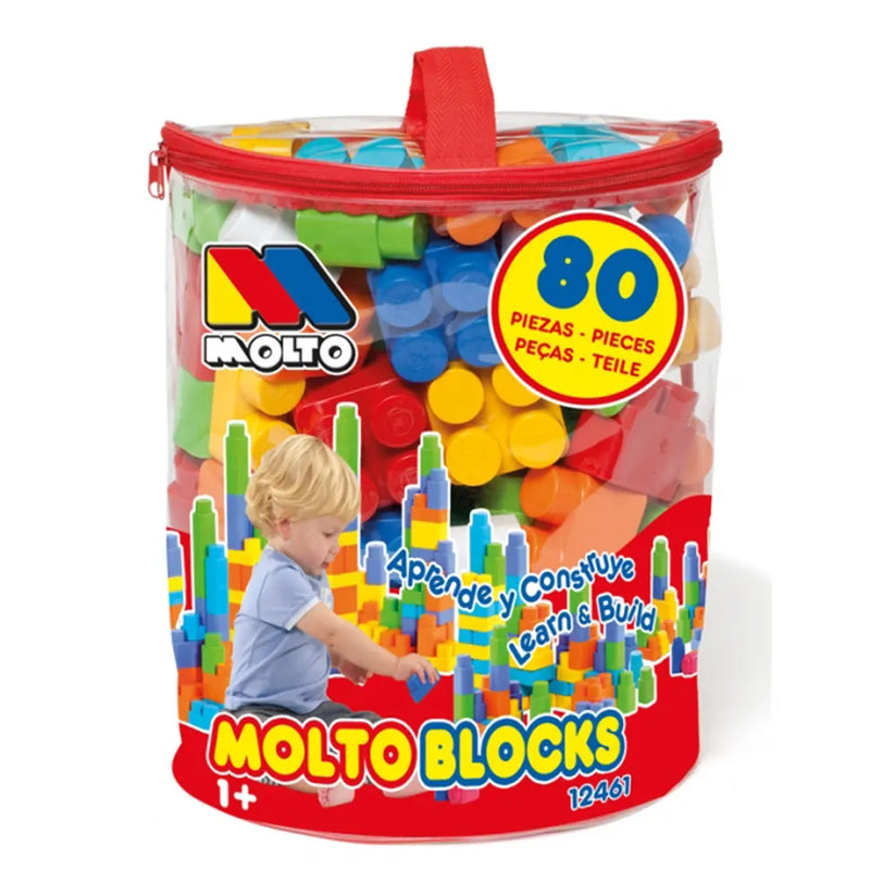 Molto Sac de Blocs Rouge 80 pcs