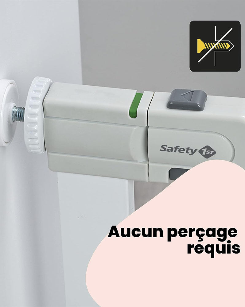 Safety 1st Barrière de Sécurité Metal Easy Close Extra Tall - Blanc