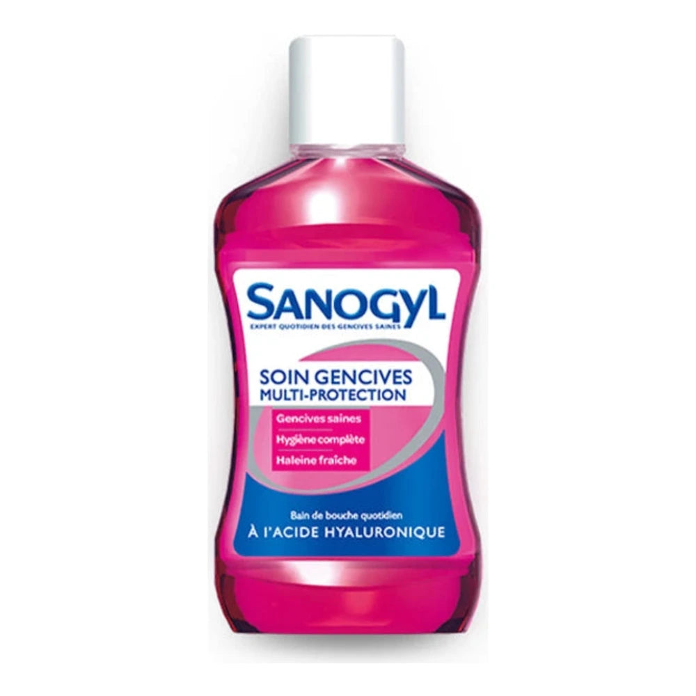Sanogyl Bain de Bouche Multi-Protection à l’Acide Hyaluronique – 500 ml – photo du produit
