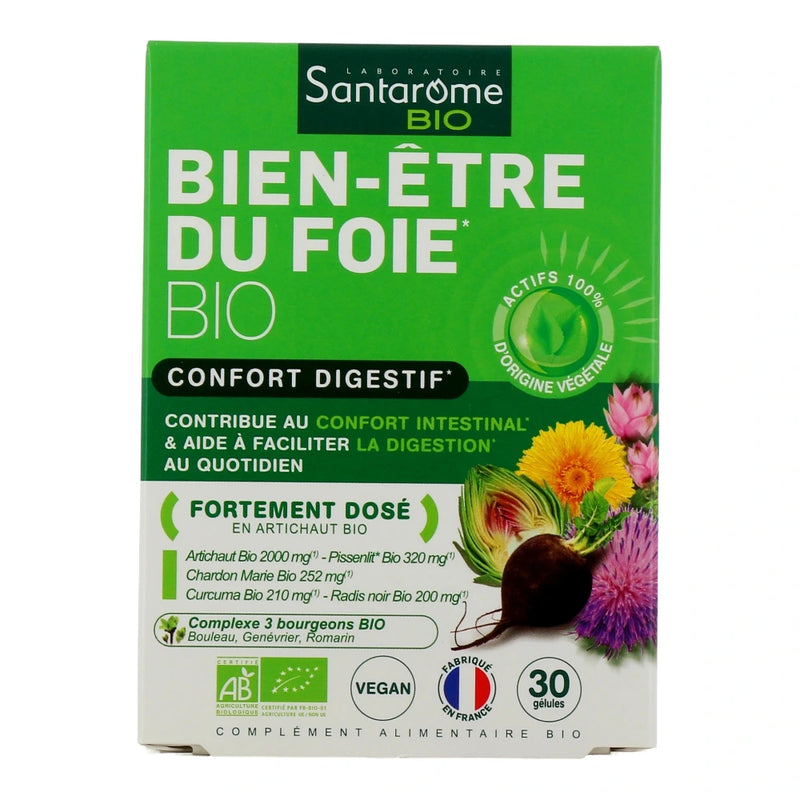 Santarome Bien-Être du Foie Bio – 30 Gélules