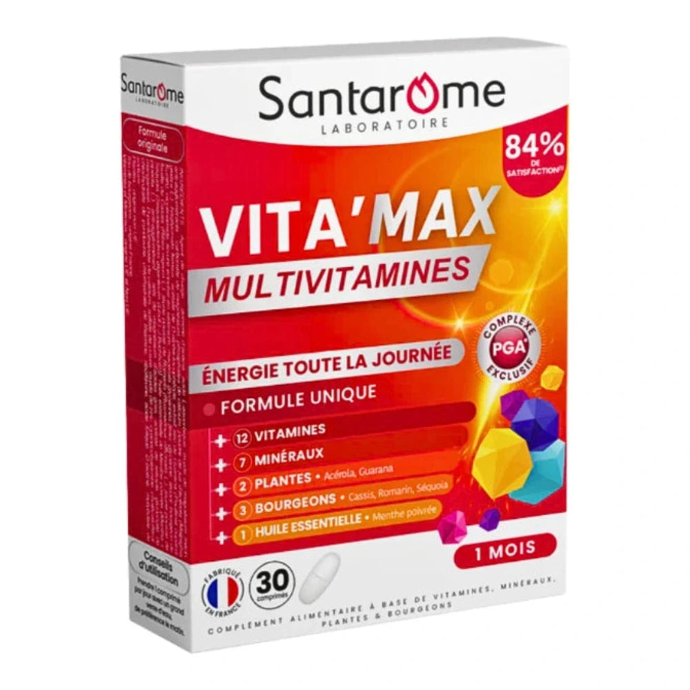 Santarome Vita’Max Multivitamines – boîte de 30 comprimés