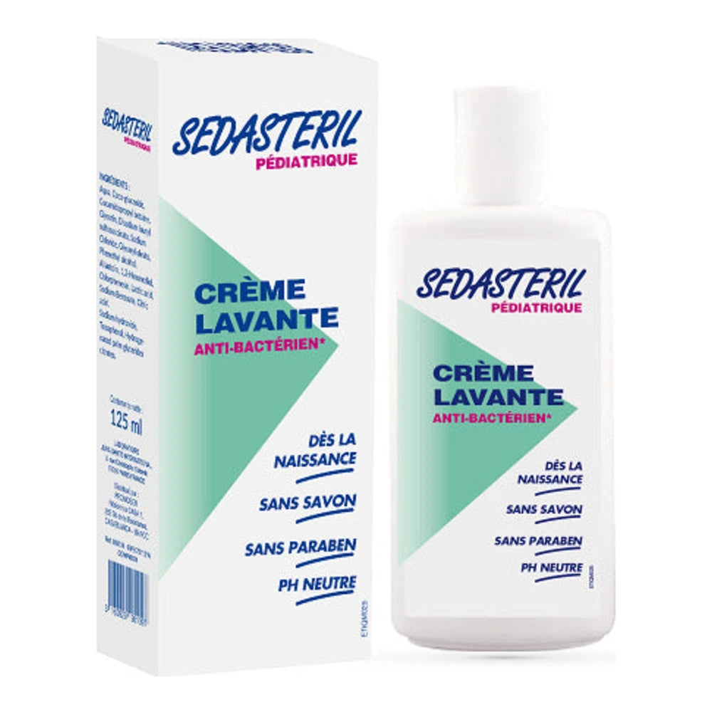 Sedasteril Pédiatrique Crème Lavante Antibactérienne – 250 ml