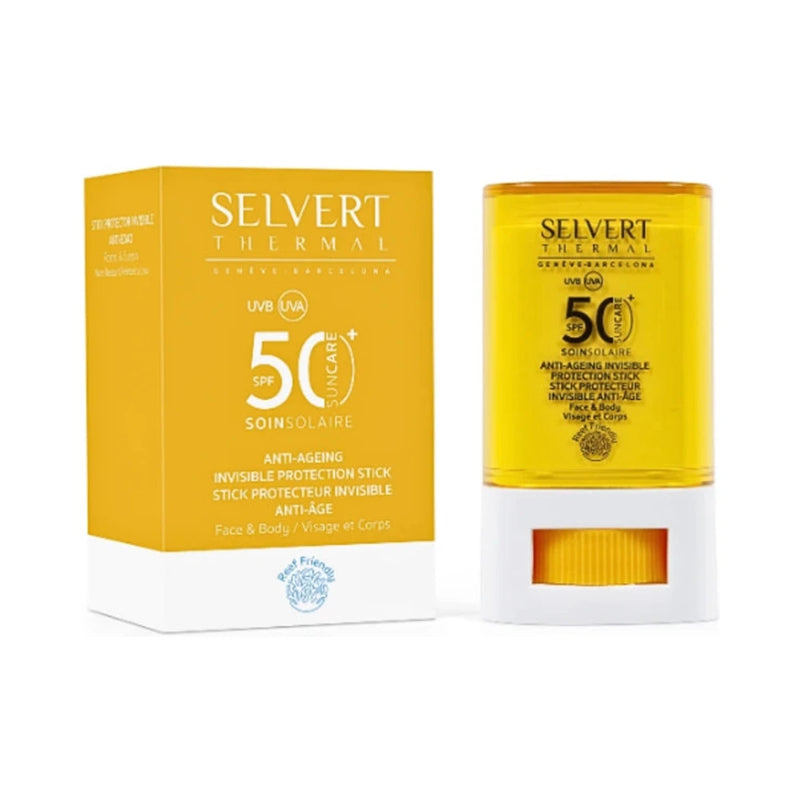 Selvert Barra de Protector Solar Mineral SPF50+ Antiedad 15 ml