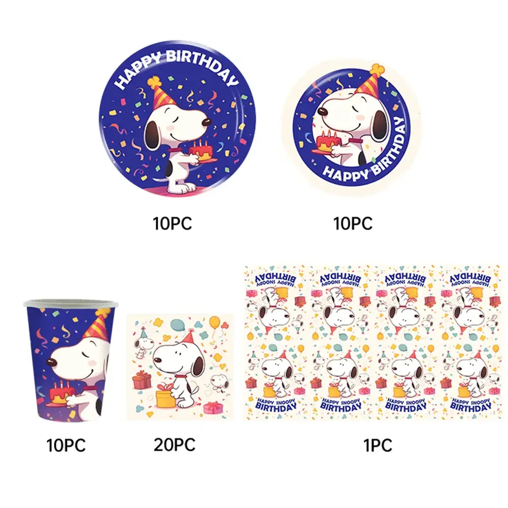 Pack Anniversaire 51 Pièces – Snoopy