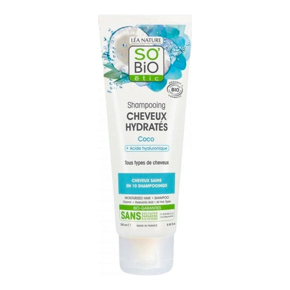 So'Bio étic Shampoing Cheveux Hydratés Coco - tube 250 ml