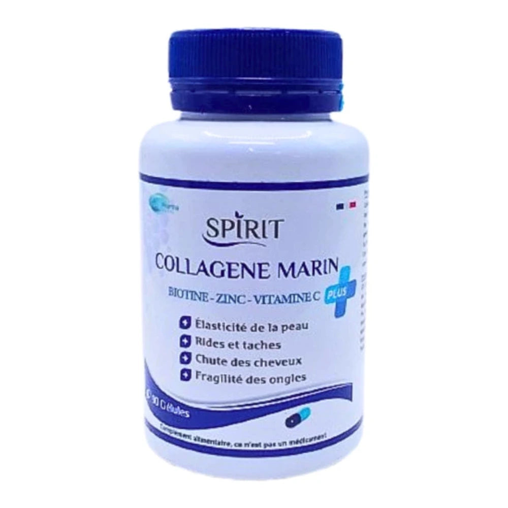 Boîte Spirit Collagène Marin Plus 90 gélules
