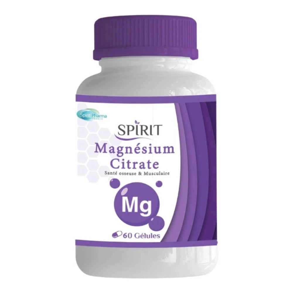 Spirit Citrate de Magnésium, 60 gélules