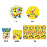 Pack de Cumpleaños 51 Piezas - Bob Esponja Amarillo