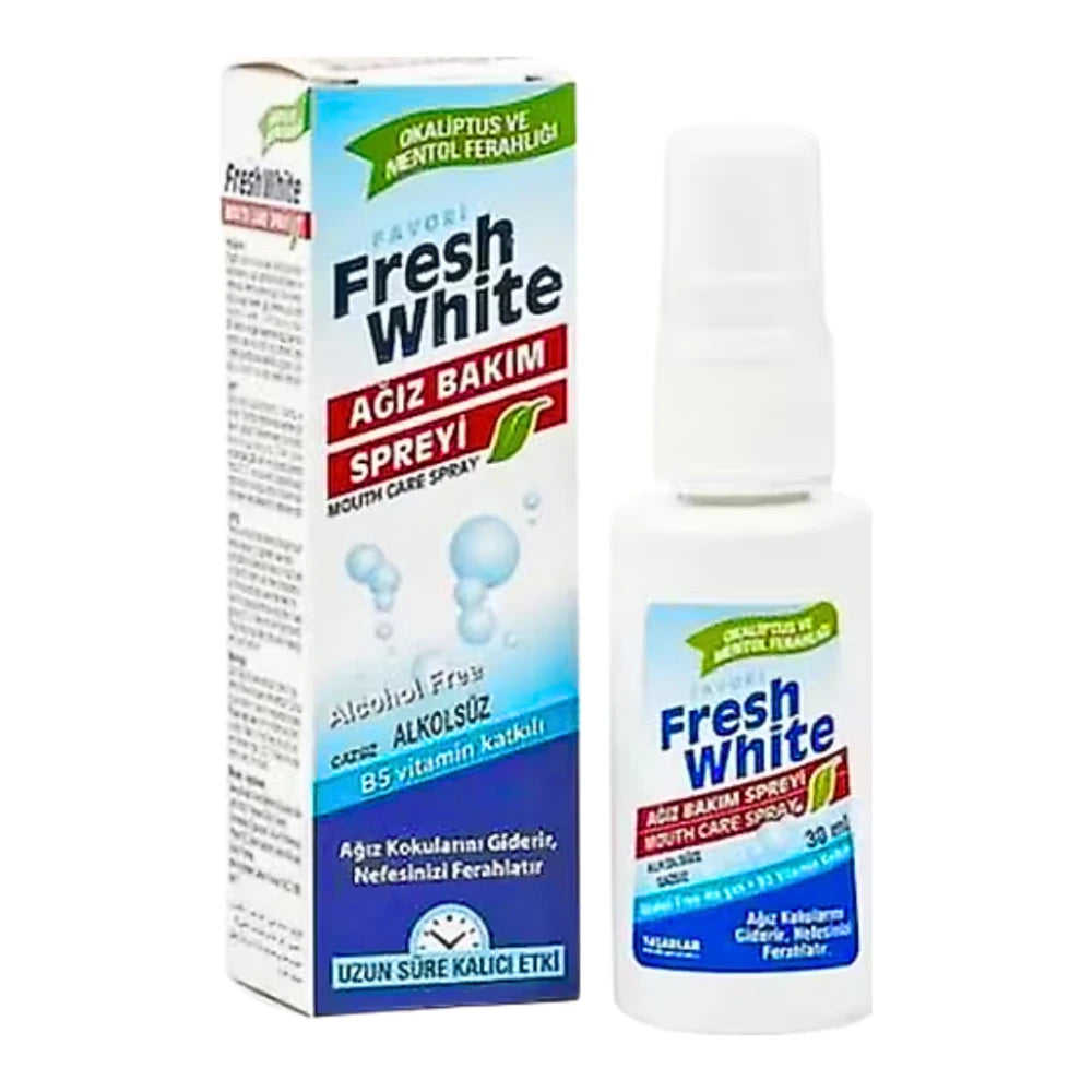 Spray buccal rafraîchissant Fresh White 30 ml – emballage