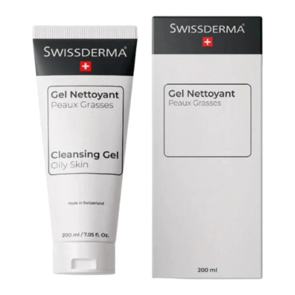 Swissderma Gel Nettoyant Peaux Grasses 200 ml – flacon