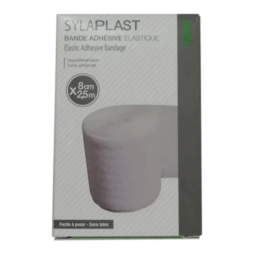 Sylaplast bande adhésive élastique 8 cm x 2,5 m