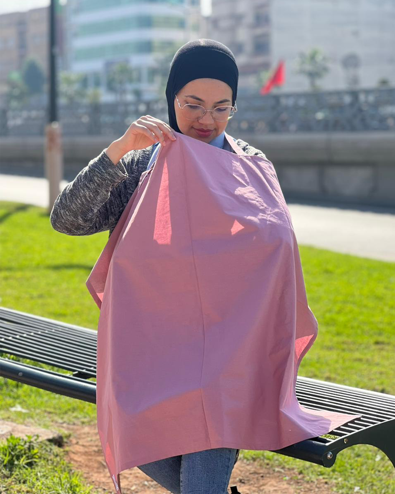 BEBEYO Tablier d'allaitement - Rose