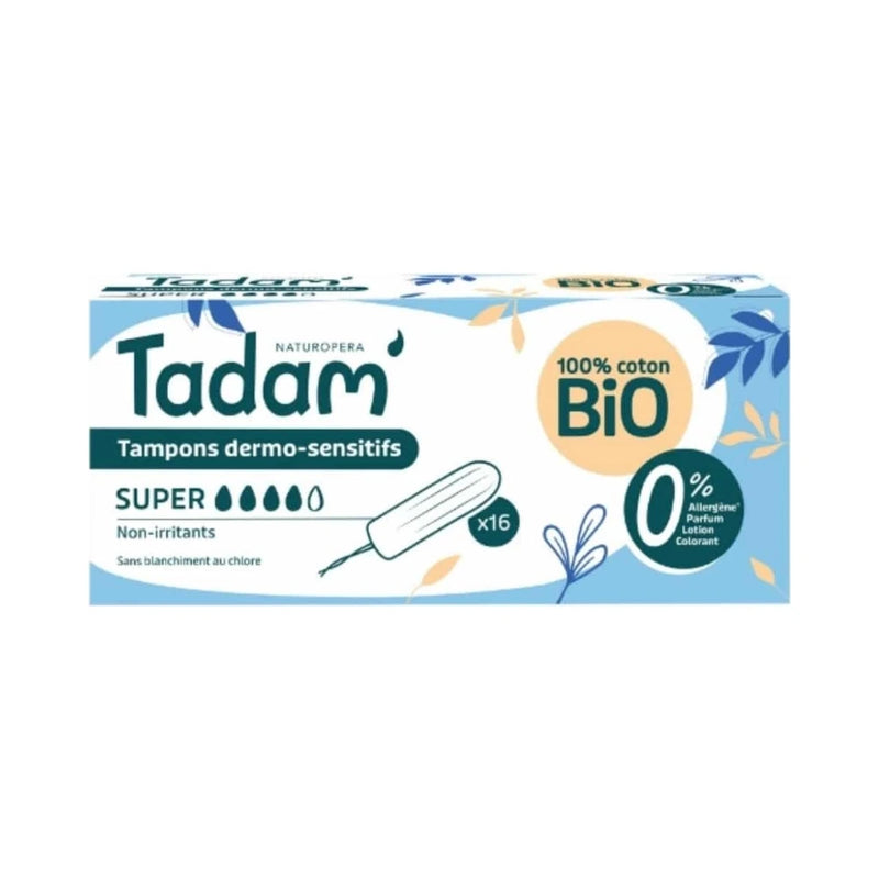 Tadam' Tampons Coton Bio Super 16 Unités