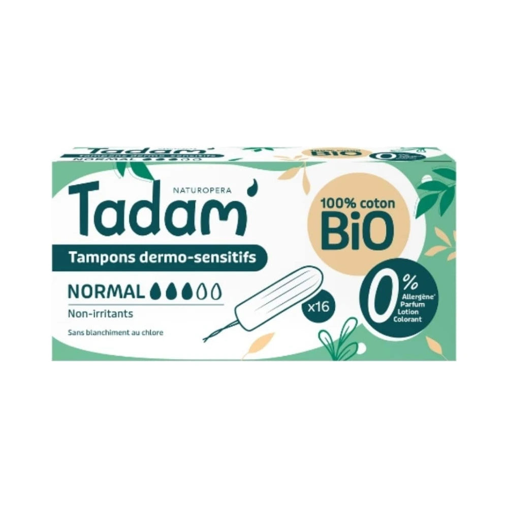 Tadam' tampons dermo sensitifs Normal – boîte de 16