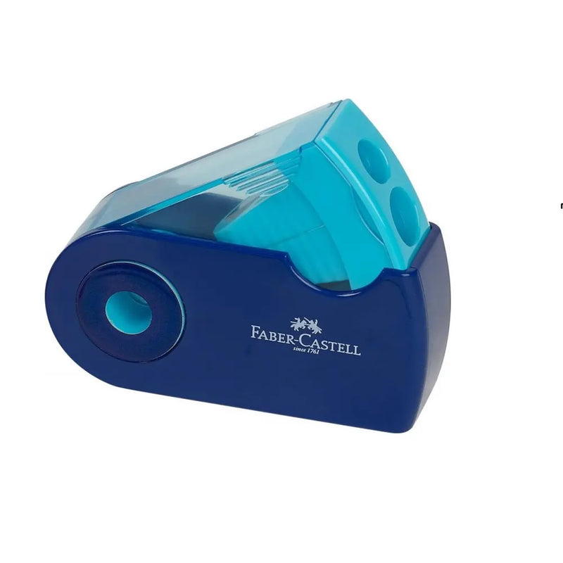 Faber-Castell Sacapuntas Mini Funda - Azul y Azul Cielo
